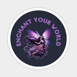 Enchant Your World - Plum Pixie Magnet